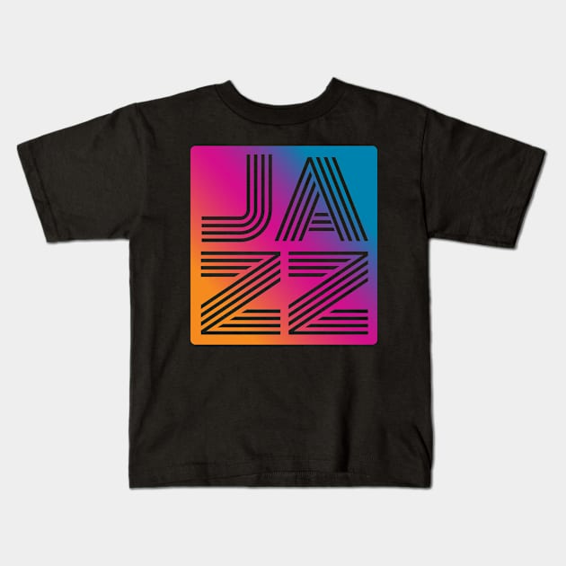 jazz music Kids T-Shirt by Rayrock76